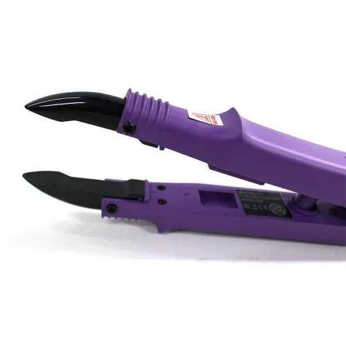 Vista 5 de JR611-Purple-C Set" - Herramienta de termostato de extensión de cabello de fusión PTC de hierro sin rastro, alicates de calefacción, conector