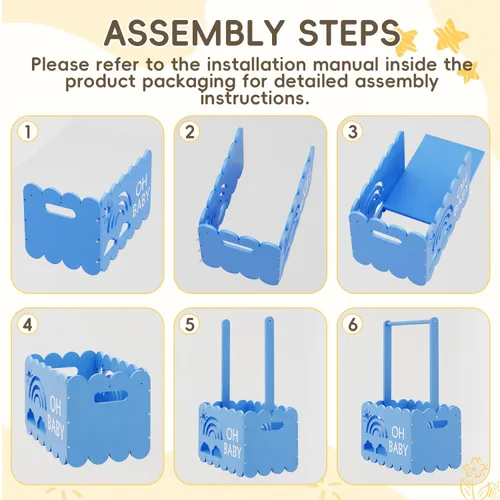Vista 4 de Caja de madera para baby shower para niños y niñas, regalos de canasta para nuevos padres, regalo de bienvenida para bebé, adecuado para el embarazo