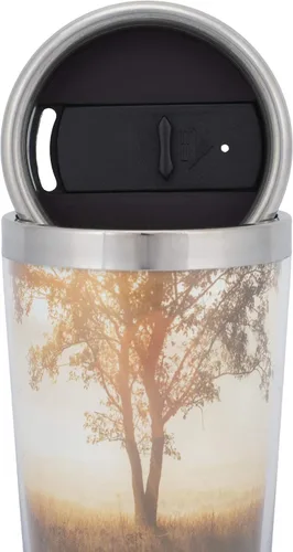 Vista 6 de Pastor Nature Scene - Taza de viaje aislada de acero inoxidable con tapa (16 onzas)