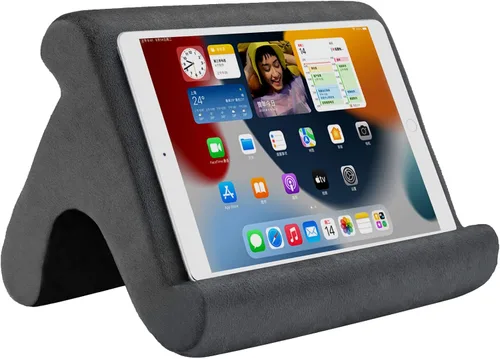 Vista 8 de SAMHOUSING Soporte de almohada para tablet, 3 ángulos de visión, compatible con tabletas, teléfonos y iPad Pro 9.7, 10.5, 12.9 Air Mini 4, Kindle