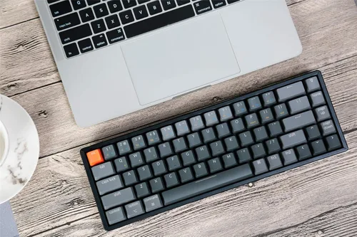 Vista 5 de Keychron K6 - Teclado mecánico inalámbrico con cable BluetoothUSB de 68 teclas compacto 65 diseño RGB LED retroiluminado N-Key Rollover marco