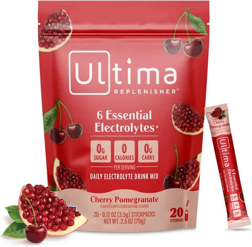 Vista 10 de Ultima Replenisher - Bebida de electrolitos en polvo vegana, sin azúcar ni OMG, bebida hidratante adecuada para dieta cetogénica, paquetes