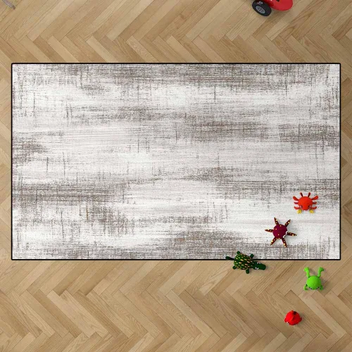 Vista 52 de TOMWISH - Alfombra abstracta pintada a mano en blanco y negro con pintura dorada, sala de estar, dormitorio, decoración de suelo, alfombra