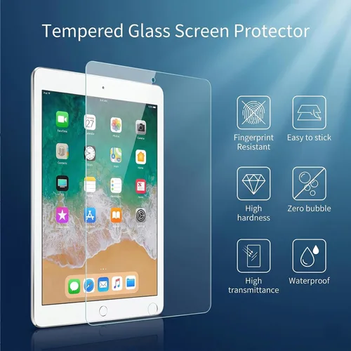 Vista 3 de Paquete de 2 protectores de pantalla para iPad de 6ª 5ª generación de 9.7 pulgadas 2018 2017, para iPad Pro 9.7 2016 / iPad Air 2/1 2014 2013