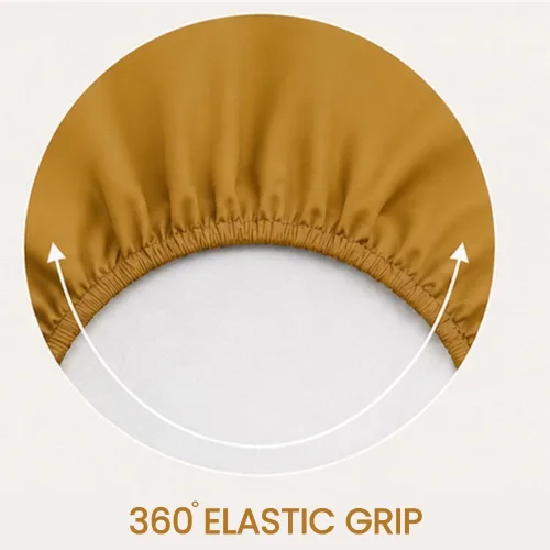 Vista 86 de Sábana bajera ajustable de lujo suave de 600 hilos, 100% algodón egipcio, sábana bajera ajustable individual con elástico alrededor, se adapta a