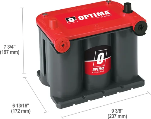 Vista 2 de Batería de arranque Optima 8022-091 75/25 tapa roja