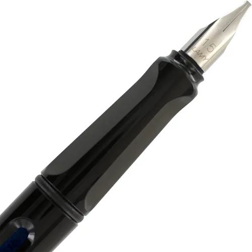 Vista 3 de Lamy Joy L15 ABS - Pluma estilográfica de caligrafía con ribete rojo, punta de 0.059 in