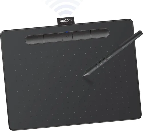 Vista 11 de Wacom CTL4100 Intuos - Tableta de dibujo con 3 programas de software incluidos, 7.9 "x 6.3", color negro.