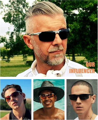 Vista 84 de Duco - Gafas de sol deportivas polarizadas para hombre con protección UV 8177s