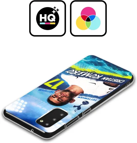 Vista 2 de Head Case Designs Tottenham Hotspur F.C. Cristian Romero 2023/24 First Team - Funda de gel suave compatible con Samsung Galaxy A01 Core (2020)