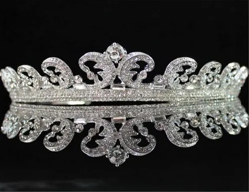 Vista 9 de WIIPU Royal boda Rhinestone Crystal Kate nupcial pelo tiara corona (b632)