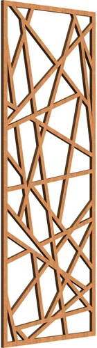 Vista 8 de Conway Paneles de pared decorativos de madera con calado, 9 3/8 pulgadas de ancho x 24 3/8 pulgadas de alto x 1/4 de alto, aliso