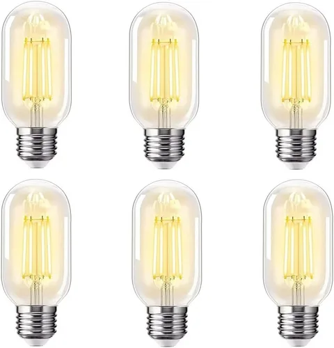 Vista 9 de NOTOC foco LED E26 de 4 W, equivalente a 40 W, foco tubular E26 no regulable luz cálida diurna 4000 K, foco de filamento Edison antiguo