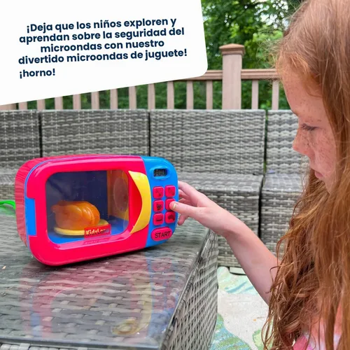 Vista 5 de Kidzlane Horno de microondas, Juguete para Niños, Accesorios de cocina de juguete Pretend Play