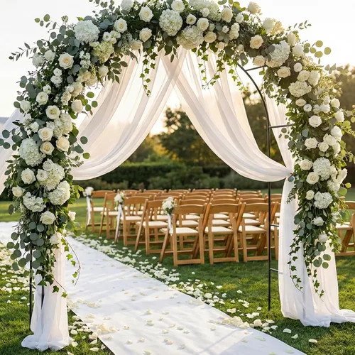 Vista 8 de Cenador de pérgola de metal, enrejado de arco de jardín de flores para exteriores, cenador de jardín de acero para plantas trepadoras, decoración