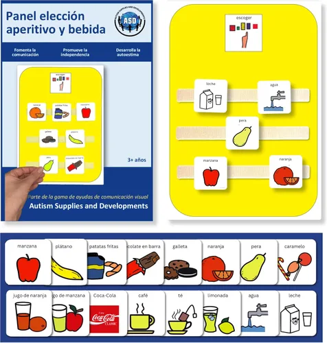 Vista 10 de Tablero de elección de aperitivos, comunicación no verbal A4 para niños