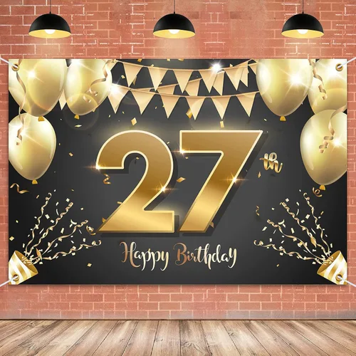 Vista 9 de HAMIGAR Fondo de pancarta de feliz cumpleaños número 10 de 6 x 4 pies, decoraciones de cumpleaños de 10 años, suministros de fiesta para niñas