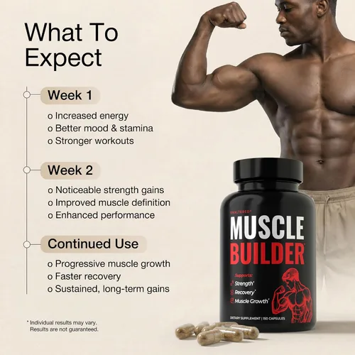 Vista 4 de UNALTERED Crecimiento muscular anabólico para hombres – crecimiento, tamaño, fuerza – suplemento natural de construcción muscular y refuerzo