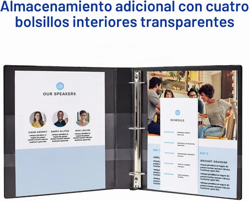Vista 6 de Carpeta resistente Avery para trabajos, Blanco Paquete de 10