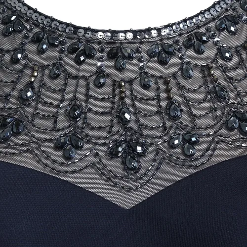 Vista 4 de Alex Evenings Vestido largo de cuello de corazón para mujer, corte A