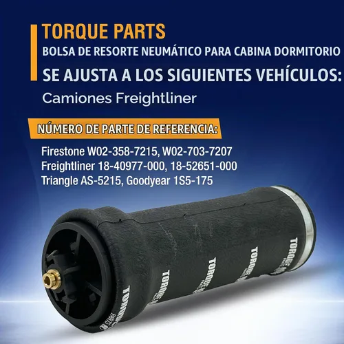 Vista 5 de Bolsa de resorte de aire con resorte compatible con camiones Freightliner