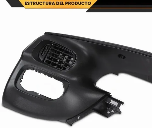 Vista 6 de CNNELL Panel de bisel para tablero compatible con Ford F150 1997-2003/compatible con Ford Expedition 1997-2003 Negro