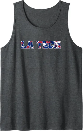 Vista 3 de Camiseta sin mangas Louisiana Tech Bulldogs Camo, Negro