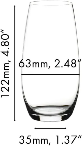 Vista 3 de Riedel O - Vaso de vino (2 unidades), diseño de champán