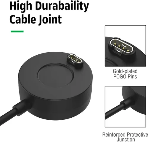 Vista 3 de Compatible con Garmin Vivoactive 4 5 6, Instinct E 2 3, Quatix 8 7 6 5 Cargador Dock Station para Fenix 8 7 6 5 E, Forerunner 55 70 255 265 965 970