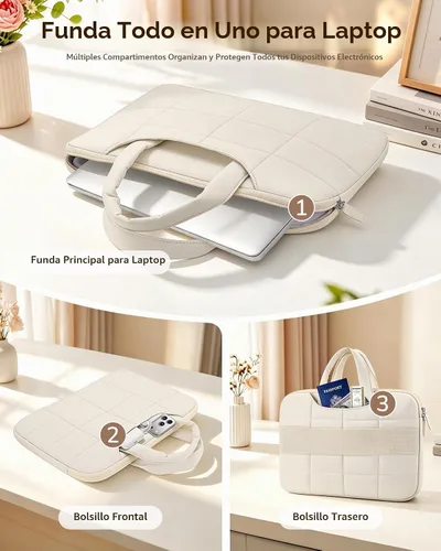 Vista 2 de FINPAC Funda para portátil MacBook Neo 13 pulgadas MacBook Air 13.6" Beige