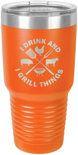 Vista 10 de Taza de viaje de acero inoxidable con diseño de Yeti Rambler