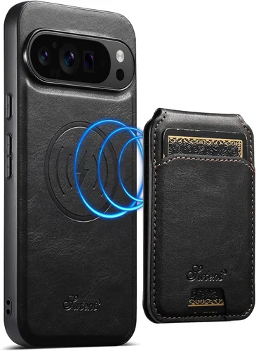 Vista 32 de PASNEW Funda para Pixel 9 Pro XL, Cartera de Cuero Premium con Soporte para Tarjetas [3 Tarjetas] con Soporte Plegable y Cubierta Magnética