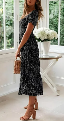Vista 2 de Minivestido casual de mujer para primavera y verano