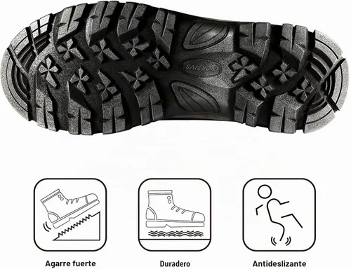 Vista 6 de NORTIV 8 Botas de nieve de invierno impermeables para hombre negro (black/1)