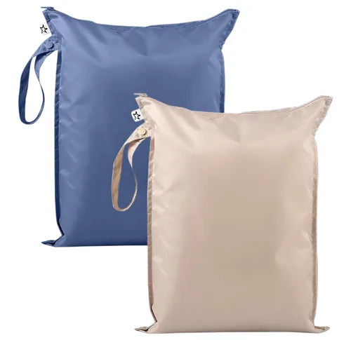 Vista 43 de Tiny Twinkle Bolsas húmedas a prueba de desorden 1 paquete de bolsas húmedas reutilizables impermeables para trajes de baño Ropa de bebé Bolsa