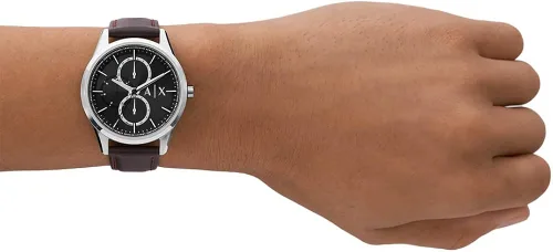Vista 5 de AX Armani Exchange Multifunction Dress Watch with Leather or Stainless Steel Band