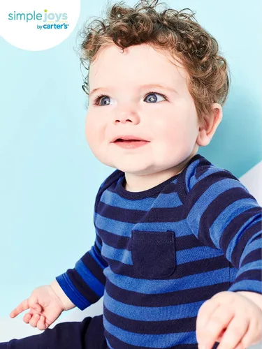 Vista 3 de Simple Joys by Carter's Unisex Babies' Cotton Pants, Pack of 4