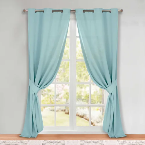 Vista 59 de Superior Blackout Curtains, Room Darkening, Bedroom, Drapes, Kitchen, Living Room Window Accents, Sun Blocking, Thermal, 2 Pack, Solid Blackout