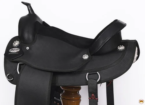 Vista 5 de HILASON Flex Tree Western Horse Saddle Cordura Synthetic Trail & Pleasure for Horses