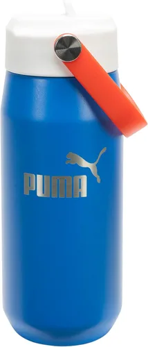 Vista 8 de PUMA Botella de agua de acero inoxidable aislada de 18 onzas unisex para adultos con pajilla y asa de transporte