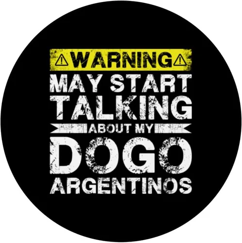 Vista 3 de Warning May Start Talking About My Dogo Argentinos PopSockets Swappable PopGrip