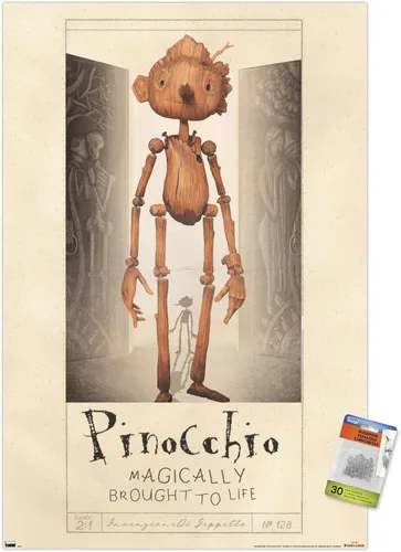 Vista 7 de Netflix Guillermo Del Toro Pinocho - Póster de pared con pasadores