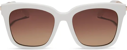 Vista 3 de DIFF Bella - Lentes de sol cuadrados para mujer con protección UV400, diseño de moda, incluye estuche de viaje