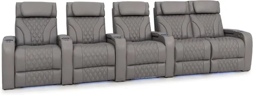 Vista 75 de Seatcraft Luminis LT - Asiento de cine en casa, reclinable, color rojo