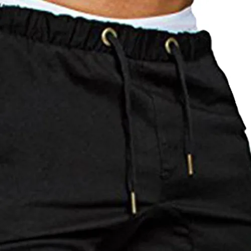 Vista 3 de Pantalones de varios bolsillos para hombre, pantalones deportivos de moda para exteriores, pantalones deportivos de senderismo tácticos sueltos