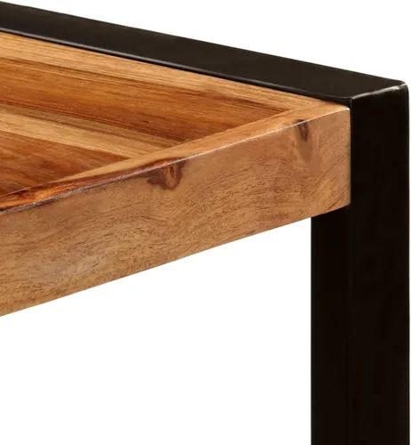 Vista 3 de ZEYUAN Mesa de Comedor Mesa de Comedor Redonda Mesa de comedor de madera de comedor Mesa de madera para Comedor 70.9 x 35.4 x 29.5 pulgadas, madera