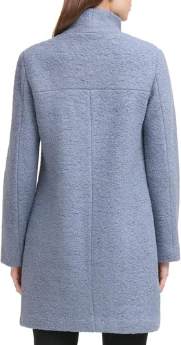 Vista 4 de Kenneth Cole Women's Button 34 Length Boucle Wool Peacoat