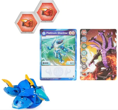 Vista 2 de Bakugan Leyendas, Sharktar, Serie Platinum True Metal