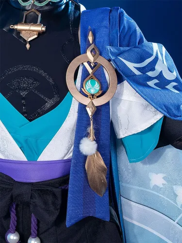 Vista 5 de Cosfun Game Genshin Impact Scaramouche Wanderer Cosplay Costume Jacquard Upgrade Ver