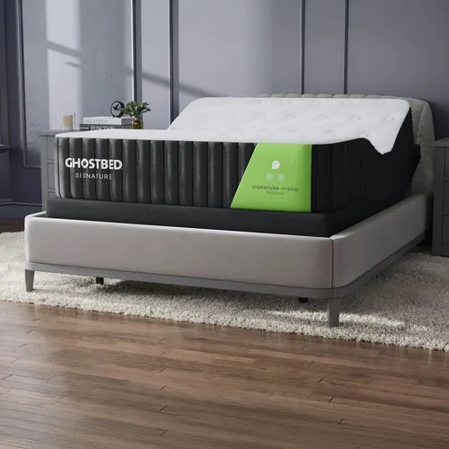 Vista 8 de GhostBed Signature Hybrid - Colchón individual de 12 pulgadas, espuma viscoelástica refrescante y cama híbrida de resortes interiores, comodidad